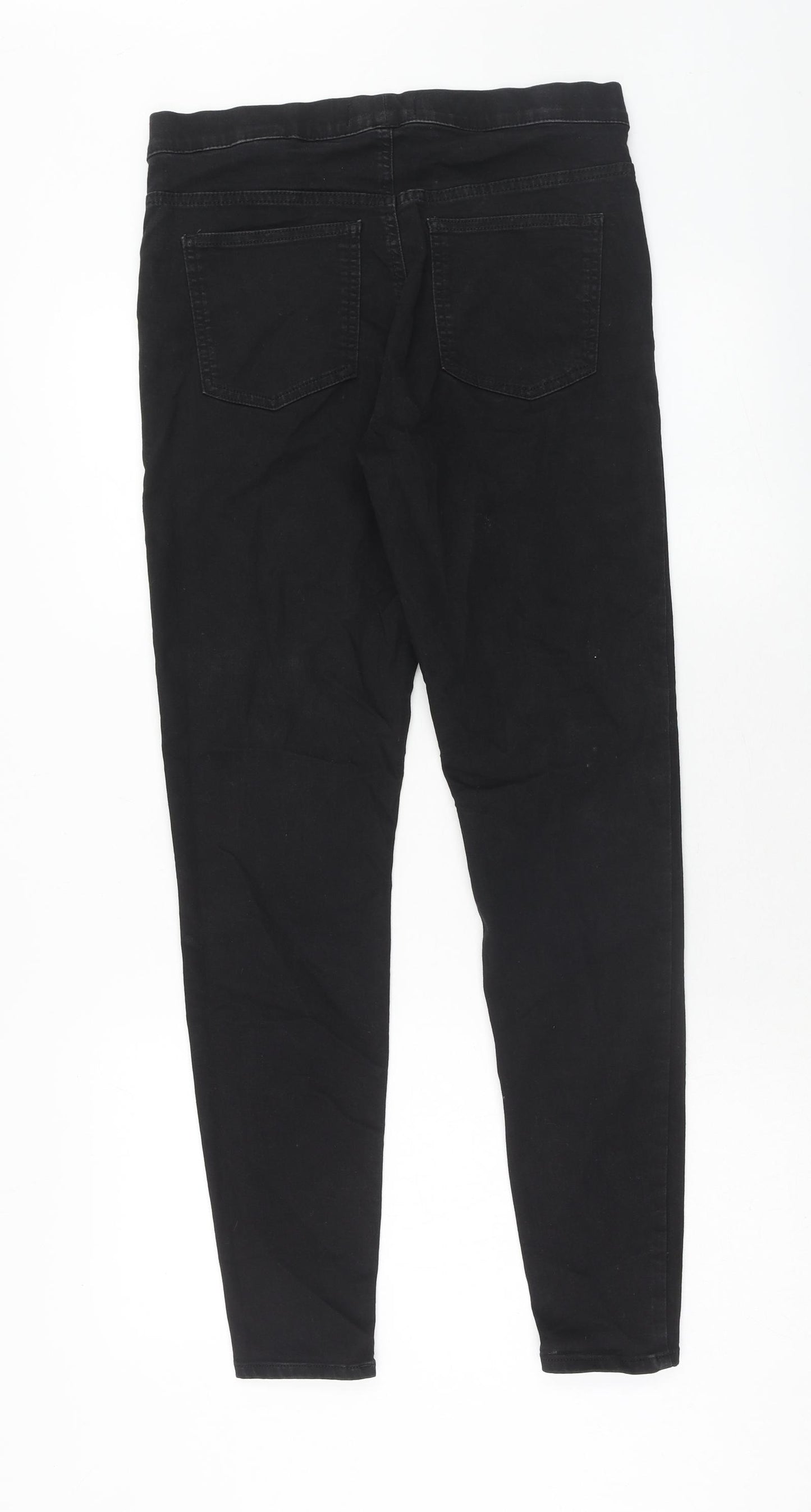Marks and Spencer Womens Black Cotton Jegging Jeans Size 12 Regular