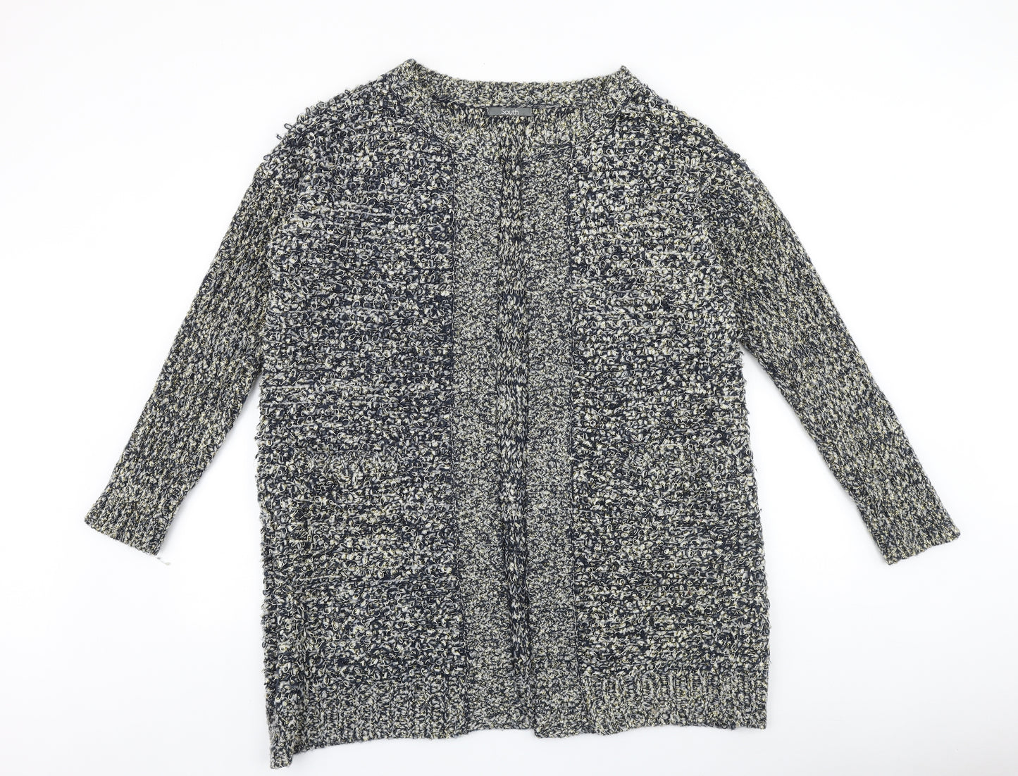 South Womens Blue V-Neck Acrylic Cardigan Jumper Size 20