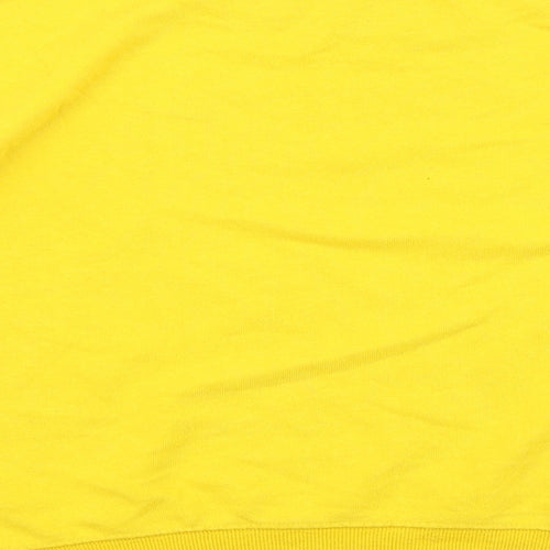 H&M Mens Yellow Cotton Pullover Sweatshirt Size M - Love