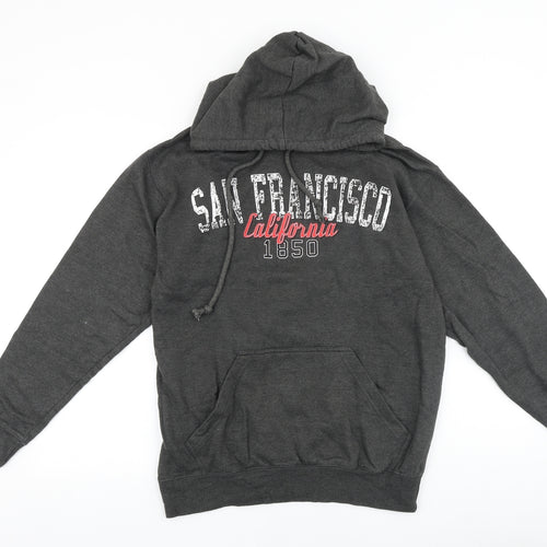 Point Sportswear Mens Grey Cotton Pullover Hoodie Size M - San Francisco