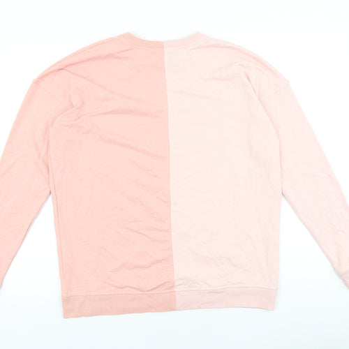 In the Style Womens Pink Striped 100% Cotton Pullover Sweatshirt Size 8 Pullover
