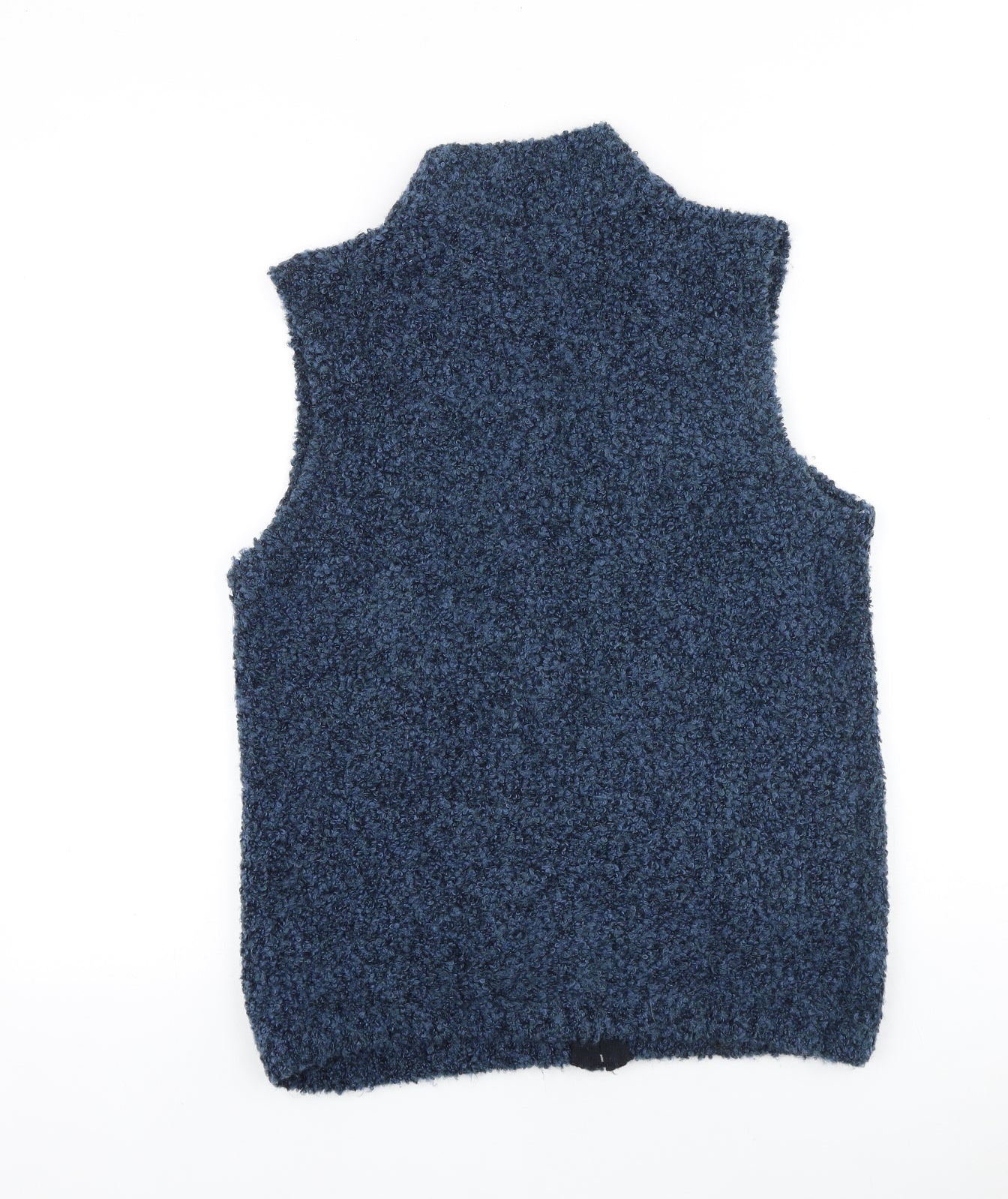 Honor Millburn Womens Blue Round Neck Polyester Vest Jumper Size S