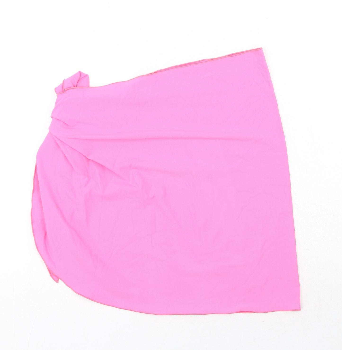 Valeryblu Womens Pink Polyamide Wrap Skirt Size 18 Zip