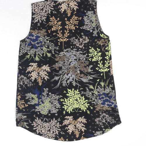NEXT Womens Multicoloured Floral Polyester Tunic Tank Size 10 V-Neck