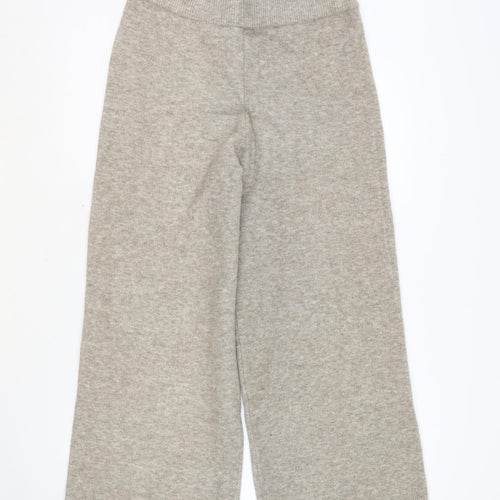 Zara Womens Brown Acrylic Trousers Size M Regular