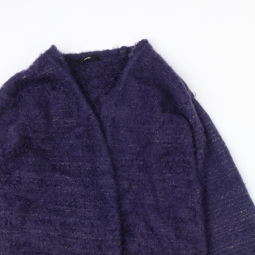 George Girls Blue V-Neck Acrylic Cardigan Jumper Size 12-13 Years Pullover