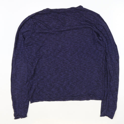 DNM Dissident Womens Blue Round Neck Acrylic Pullover Jumper Size S