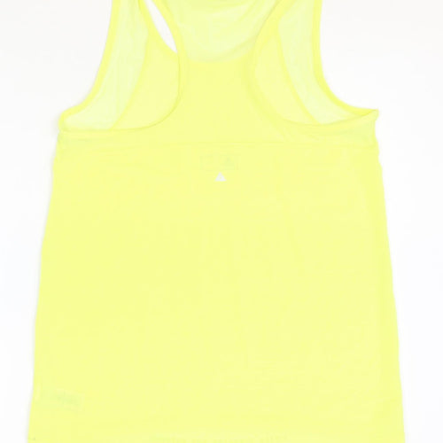 NEXT Womens Yellow Polyester Basic Tank Size 10 Round Neck