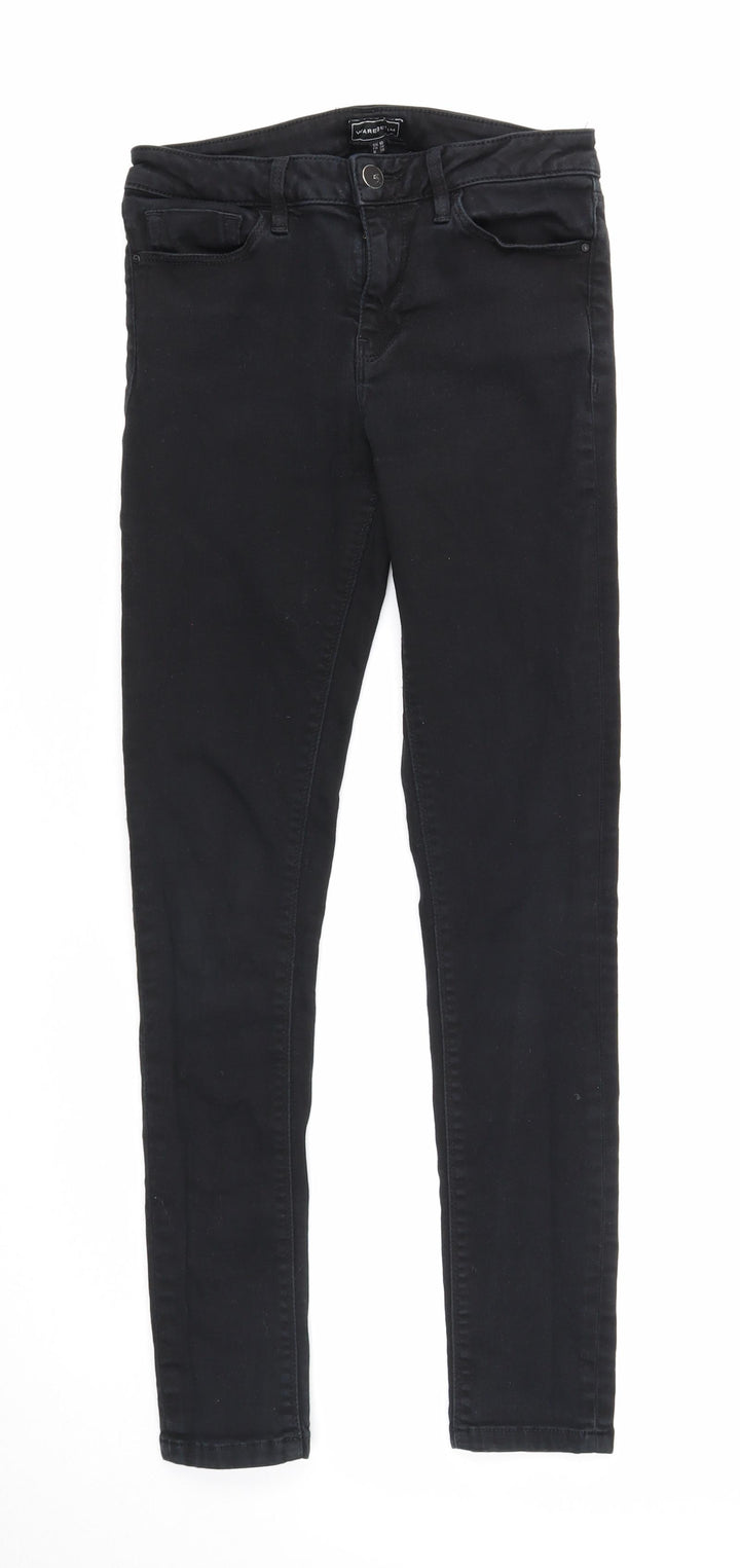 Waredenim Womens Black Cotton Skinny Jeans Size 10 Regular Zip