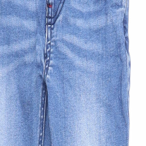Disney Boys Blue Cotton Straight Jeans Size 4-5 Years Regular Zip - Mickey Mouse