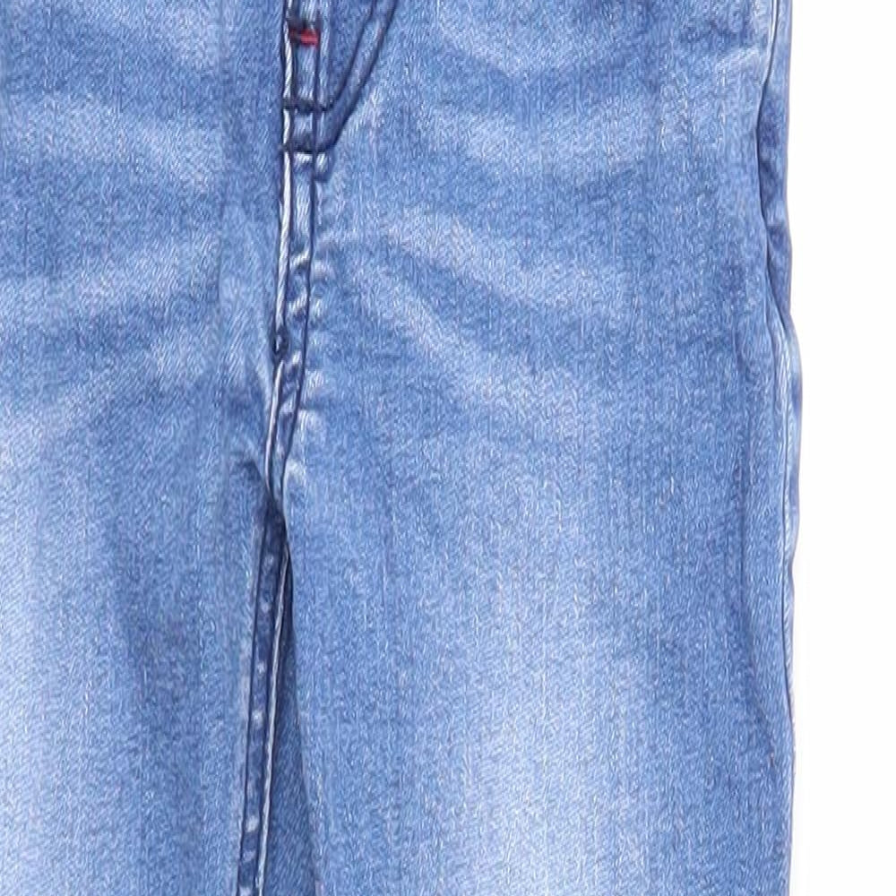 Disney Boys Blue Cotton Straight Jeans Size 4-5 Years Regular Zip - Mickey Mouse