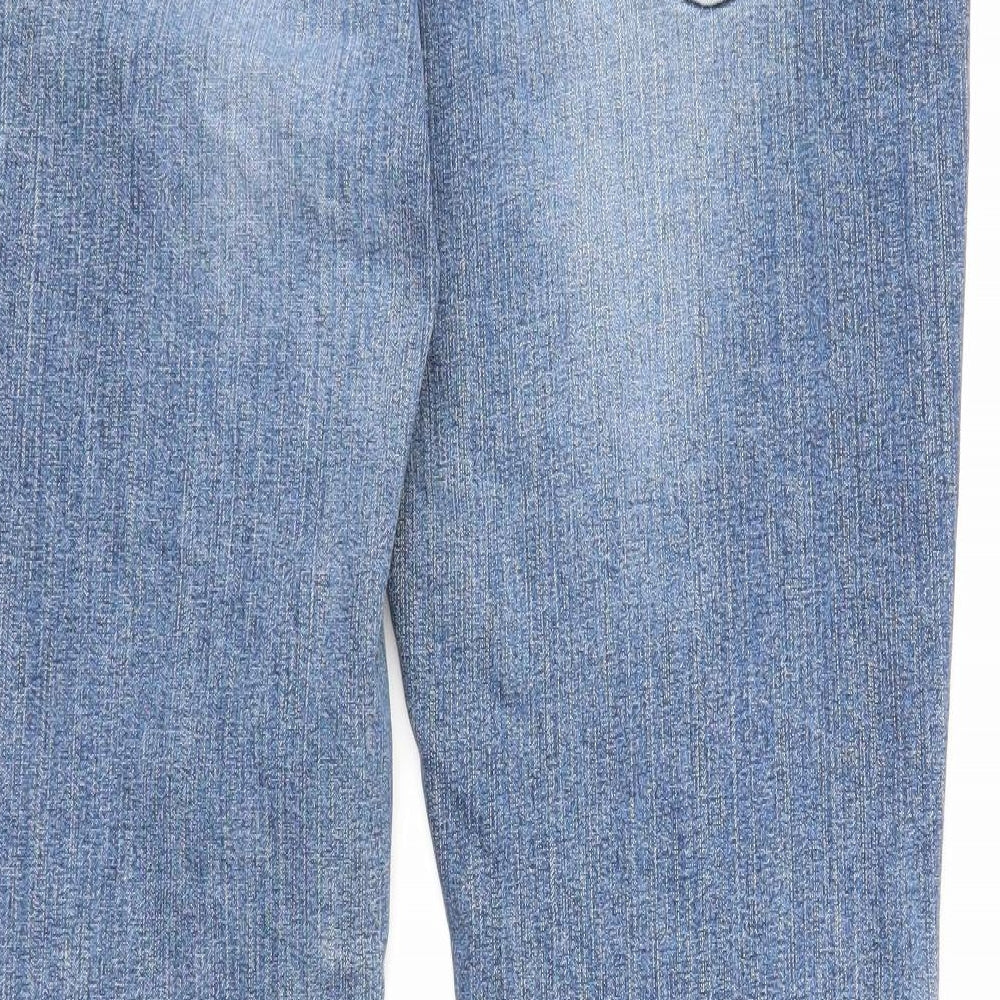 Levi's Womens Blue Cotton Bootcut Jeans Size 12 Regular Zip