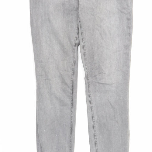 J Brand Womens Grey Cotton Skinny Jeans Size 28 in Regular Zip