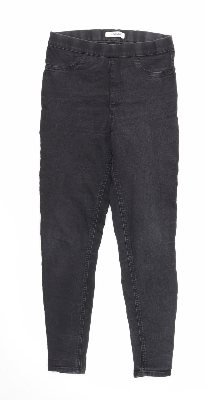 Marks and Spencer Womens Black Cotton Jegging Jeans Size 10 Regular