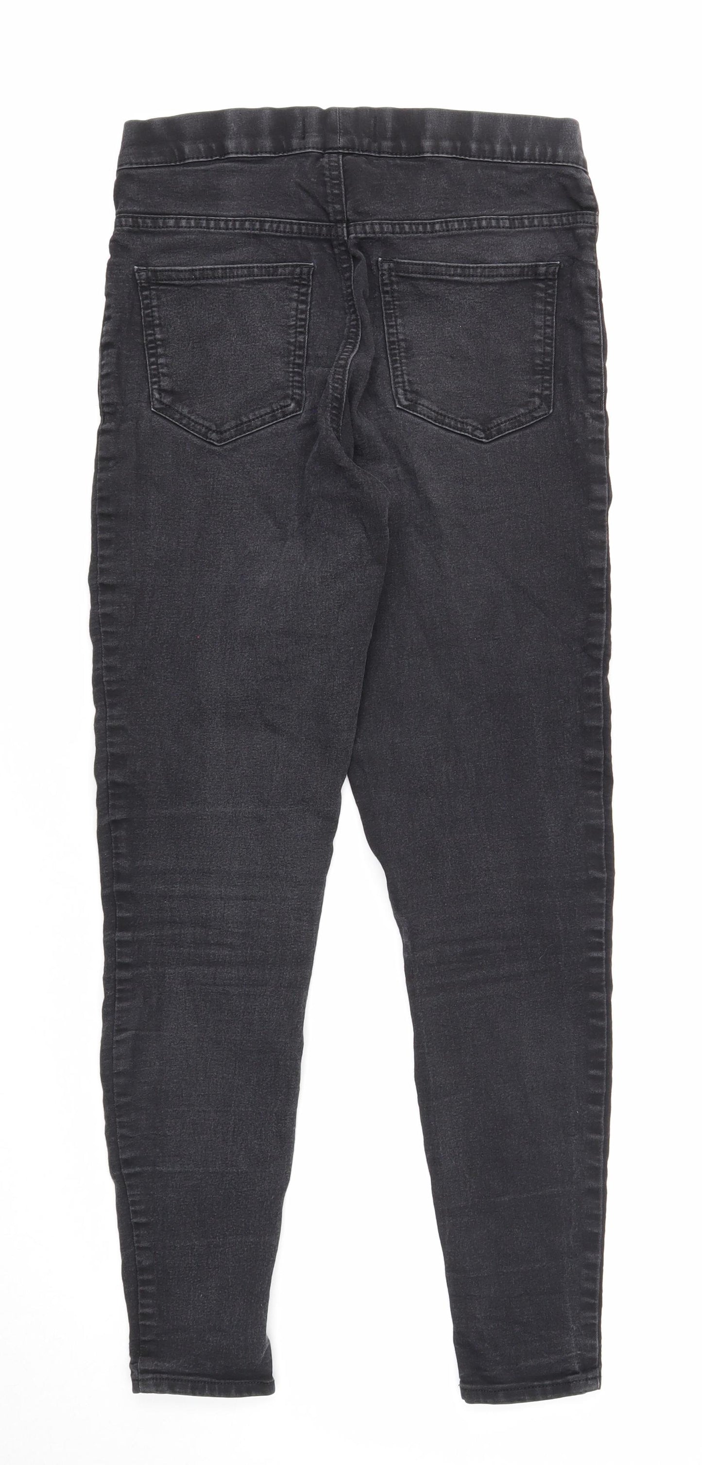 Marks and Spencer Womens Black Cotton Jegging Jeans Size 10 Regular