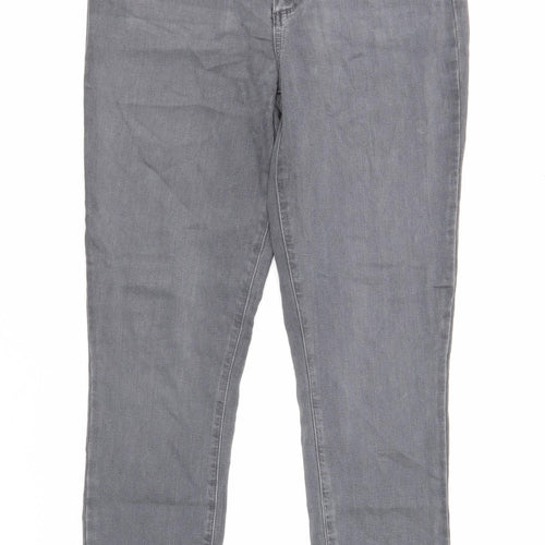 Paige Womens Grey Cotton Skinny Jeans Size 28 in Regular Zip