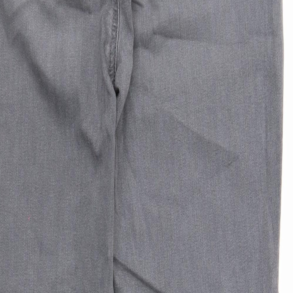 Paige Womens Grey Cotton Skinny Jeans Size 28 in Regular Zip