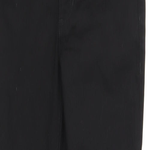 Preworn Womens Black Cotton Skinny Jeans Size 28 in Regular Zip