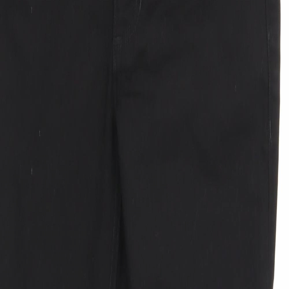 Preworn Womens Black Cotton Skinny Jeans Size 28 in Regular Zip