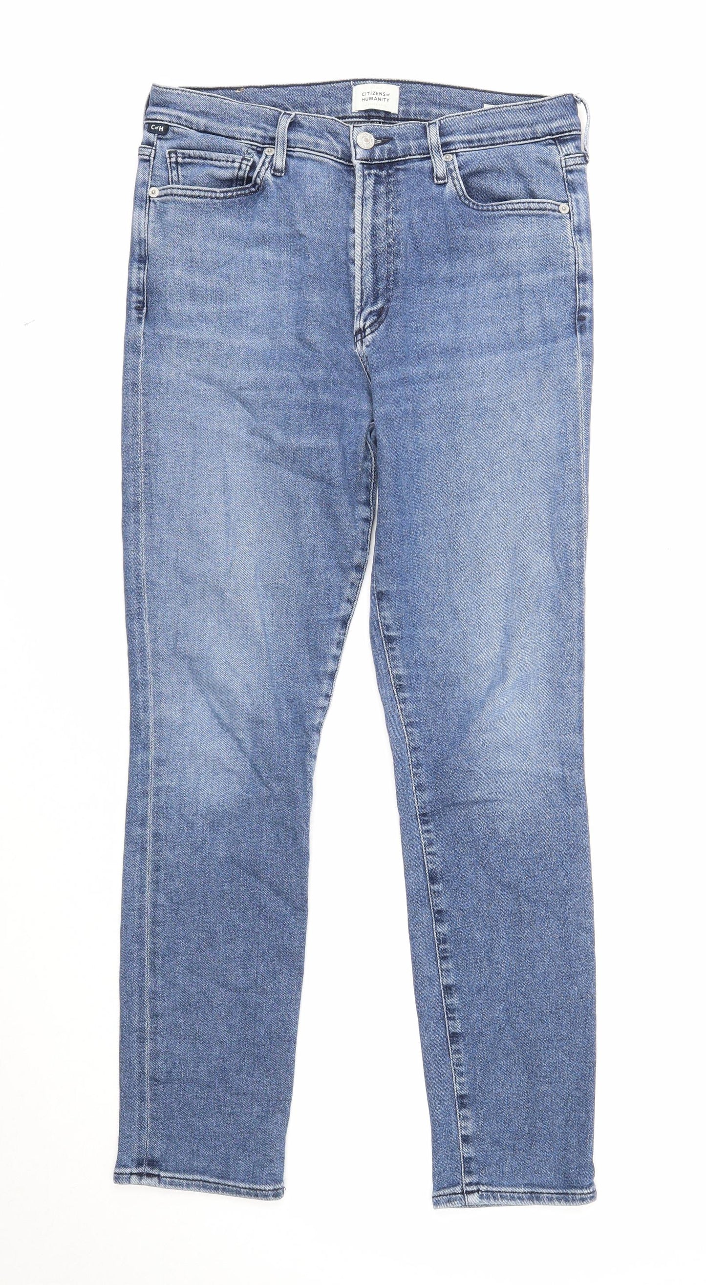 Citizens of Humanity Womens Blue Cotton Skinny Jeans Size 29 in Regular Zip