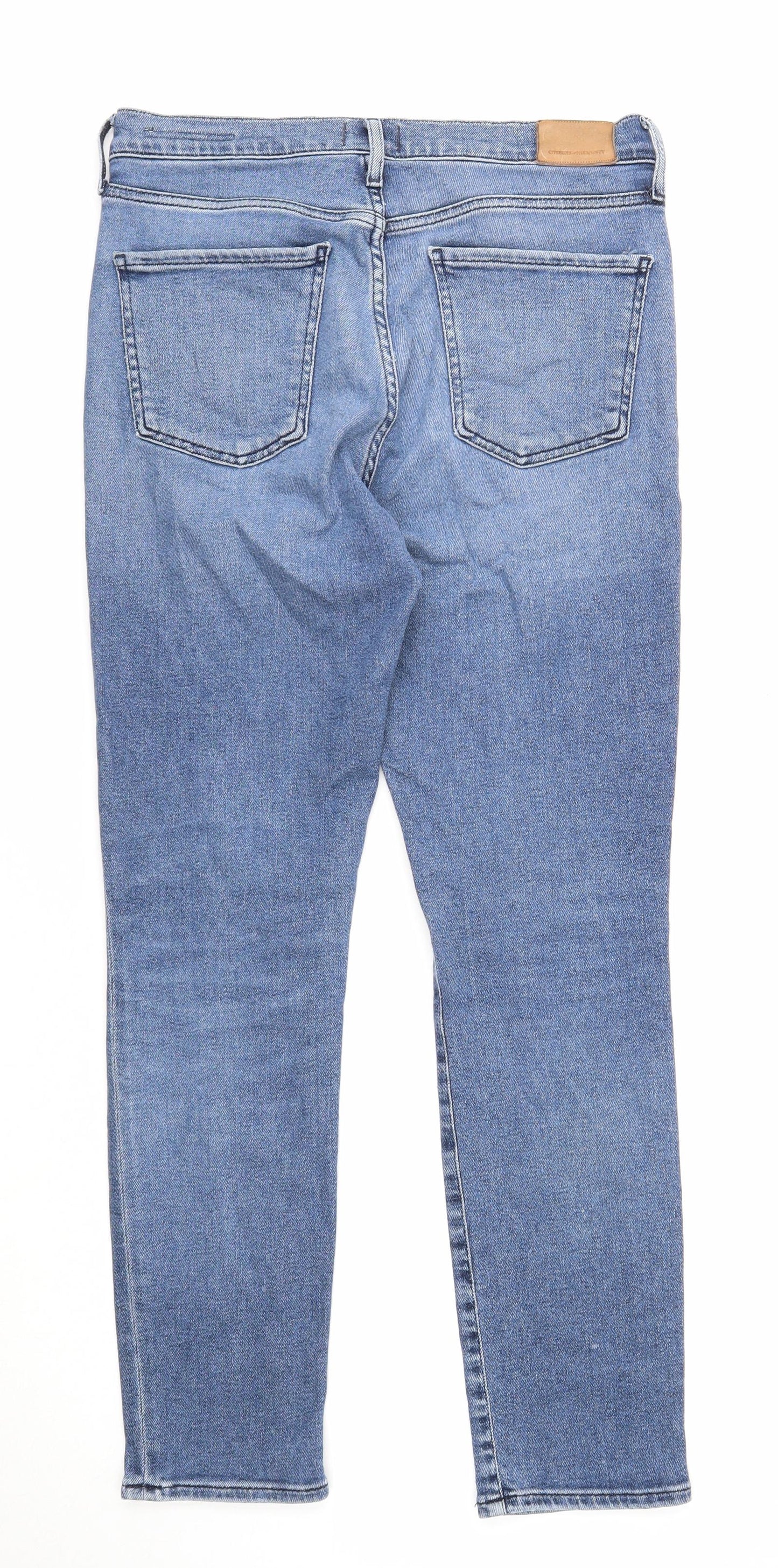 Citizens of Humanity Womens Blue Cotton Skinny Jeans Size 29 in Regular Zip