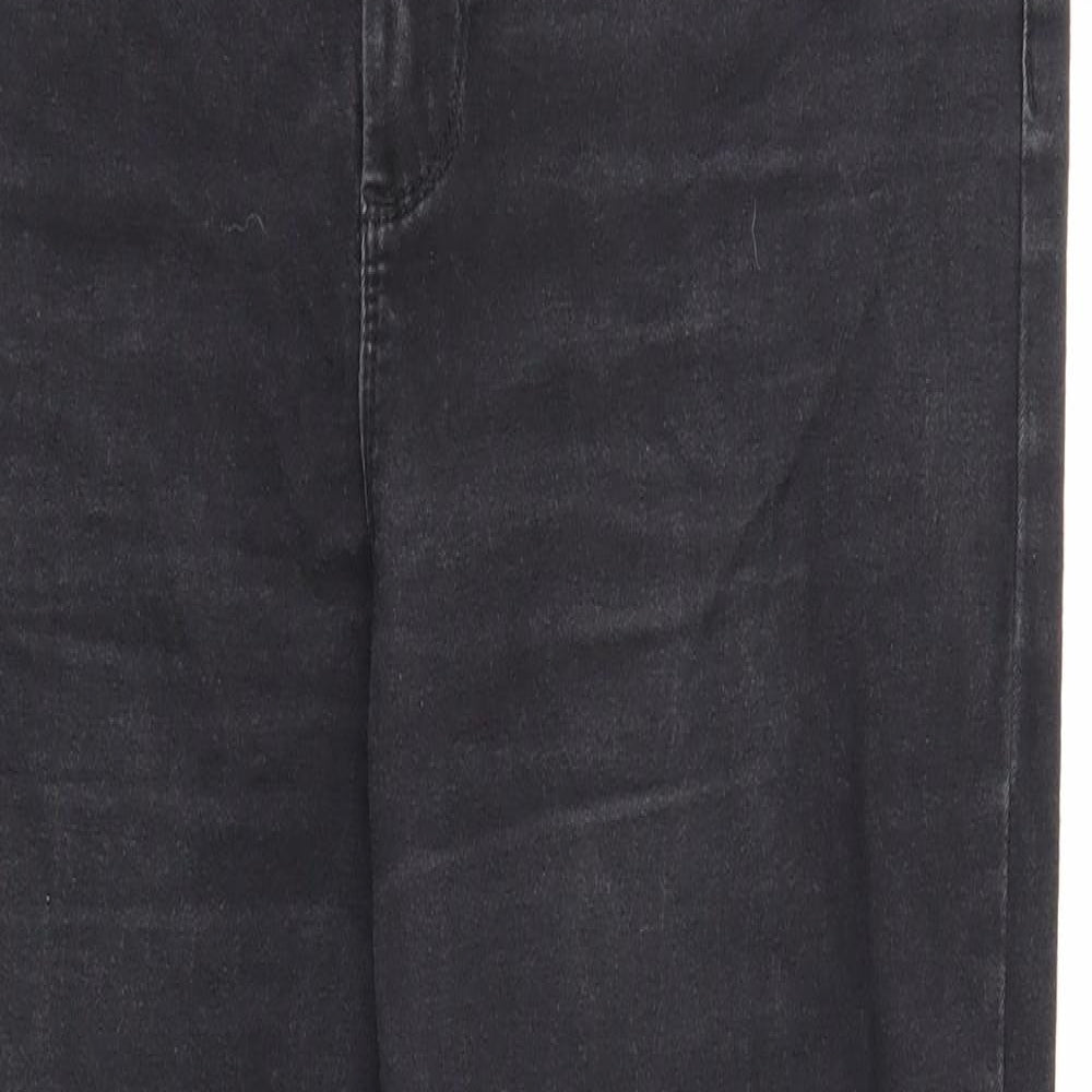 Denim & Co. Womens Black Cotton Jegging Jeans Size 18 Regular Zip