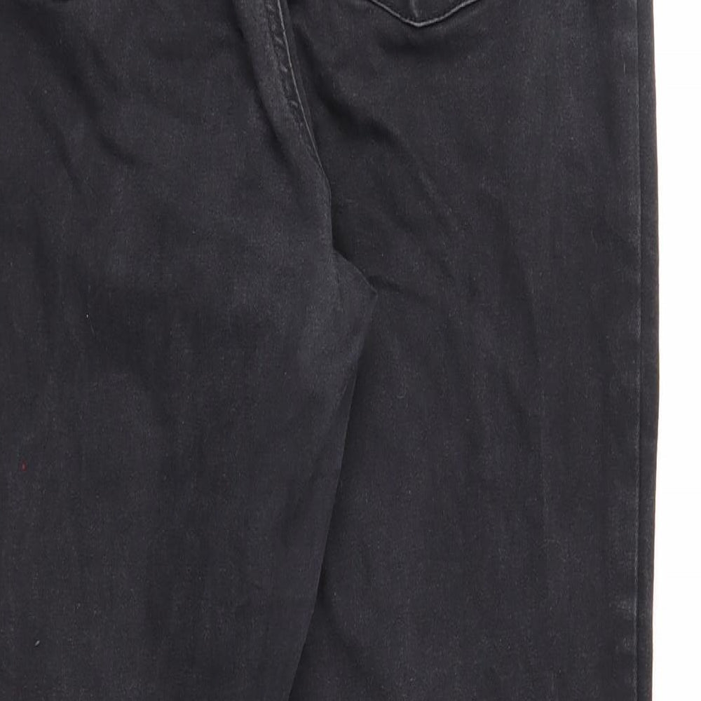 Denim & Co. Womens Black Cotton Jegging Jeans Size 18 Regular Zip