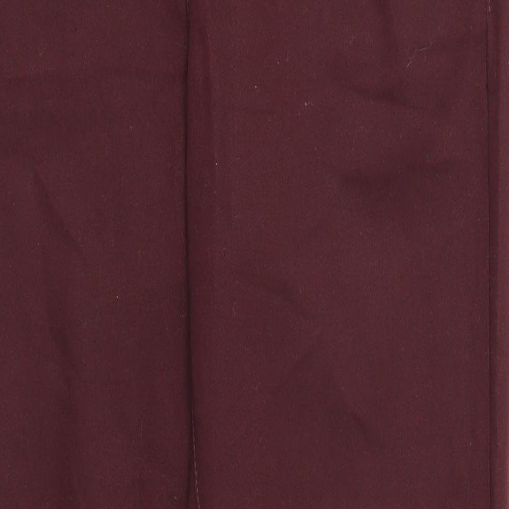 Yes Yes Womens Purple Cotton Straight Jeans Size 14 Regular Zip
