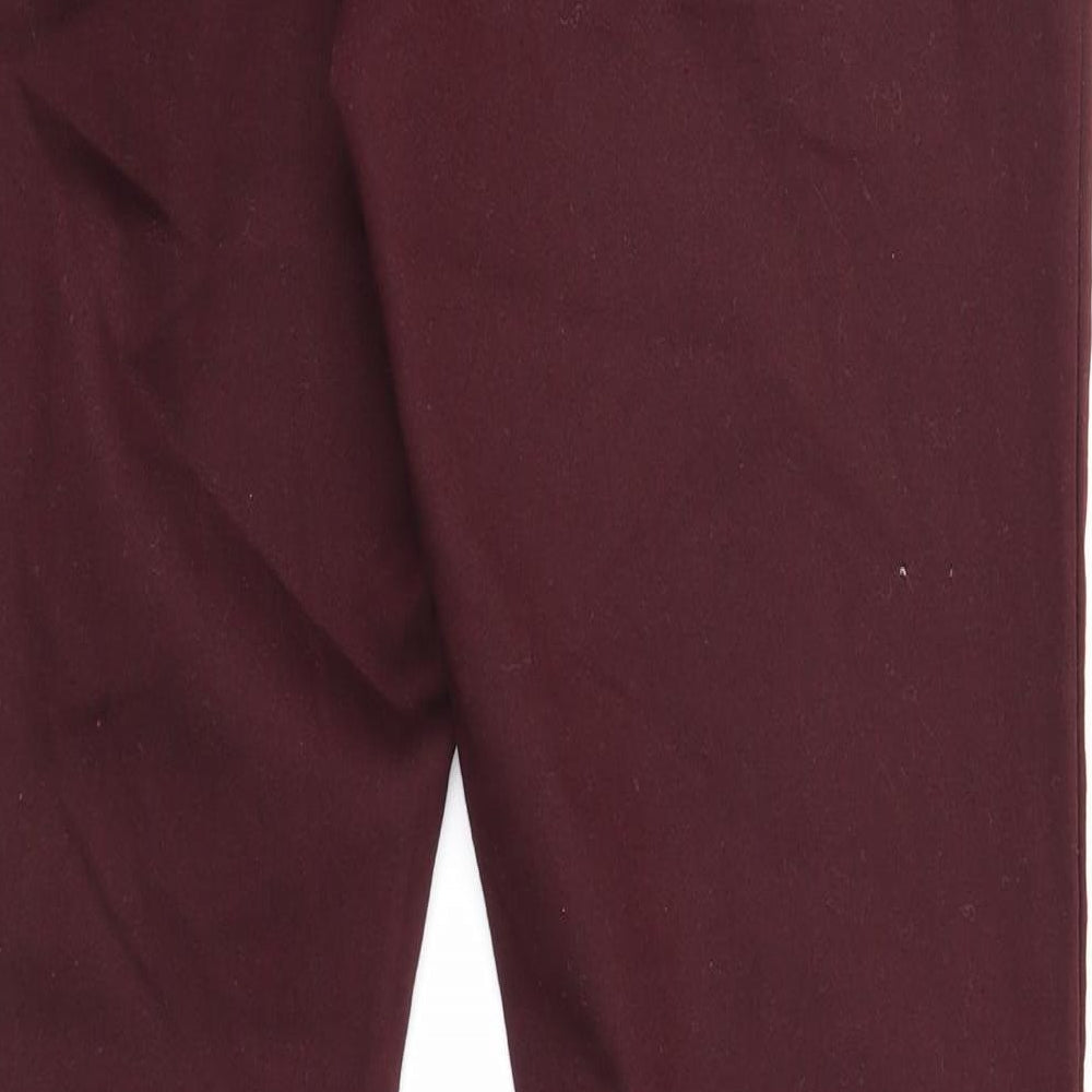 Yes Yes Womens Purple Cotton Straight Jeans Size 14 Regular Zip
