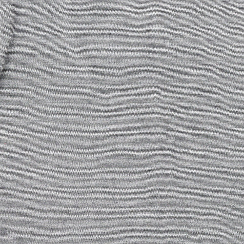 NAF NAF Womens White V-Neck Acrylic Pullover Jumper Size L
