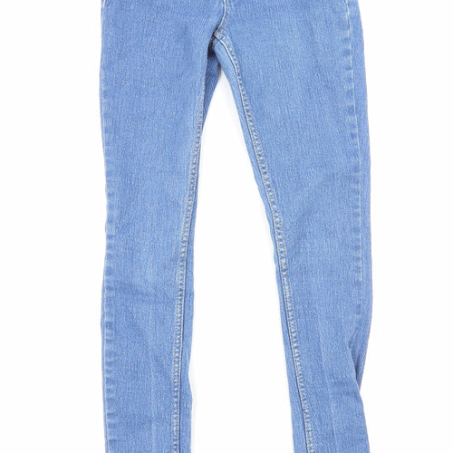 FOREVER 21 Womens Blue Cotton Skinny Jeans Size 4 Regular Zip