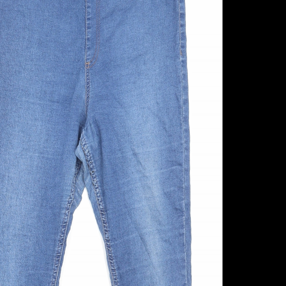 Marks and Spencer Womens Blue Cotton Jegging Jeans Size 18 Regular