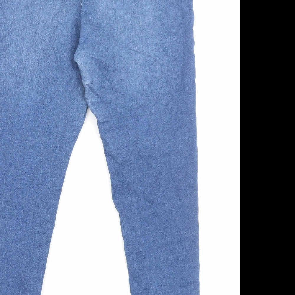 Marks and Spencer Womens Blue Cotton Jegging Jeans Size 18 Regular