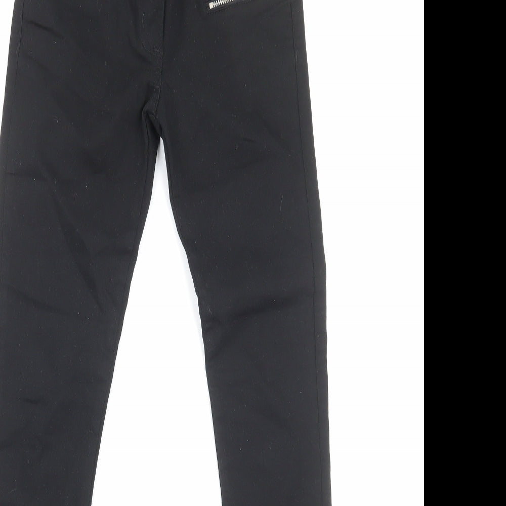 Influence Womens Black Cotton Skinny Jeans Size 8 Regular Zip