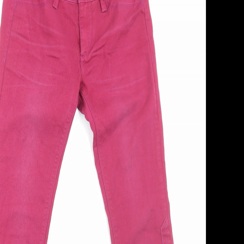 Lee Cooper Womens Pink Cotton Skinny Jeans Size 6 Regular Zip