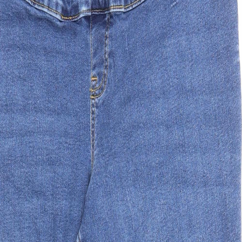 New Look Womens Blue Cotton Jegging Jeans Size 18 Regular