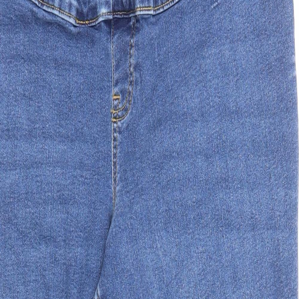 New Look Womens Blue Cotton Jegging Jeans Size 18 Regular