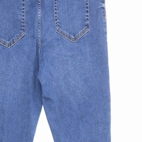 New Look Womens Blue Cotton Jegging Jeans Size 18 Regular