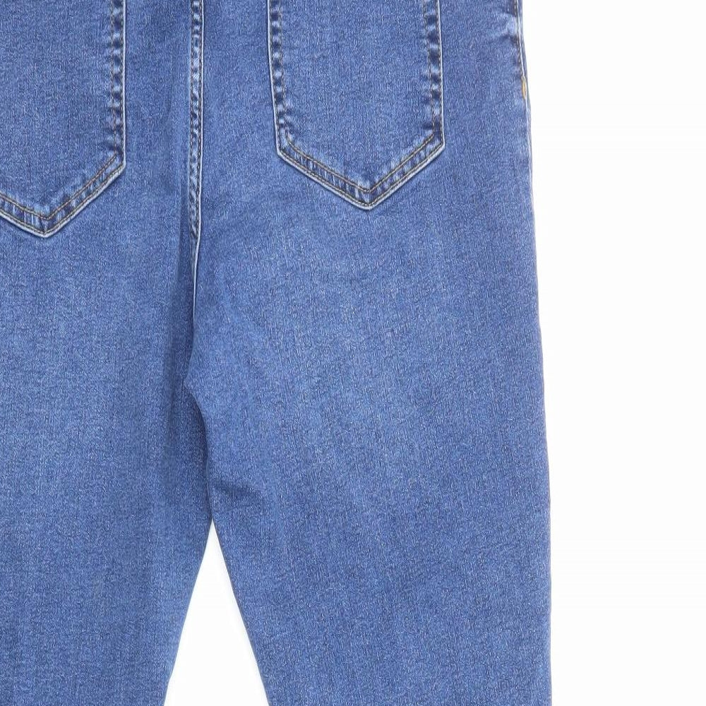 New Look Womens Blue Cotton Jegging Jeans Size 18 Regular