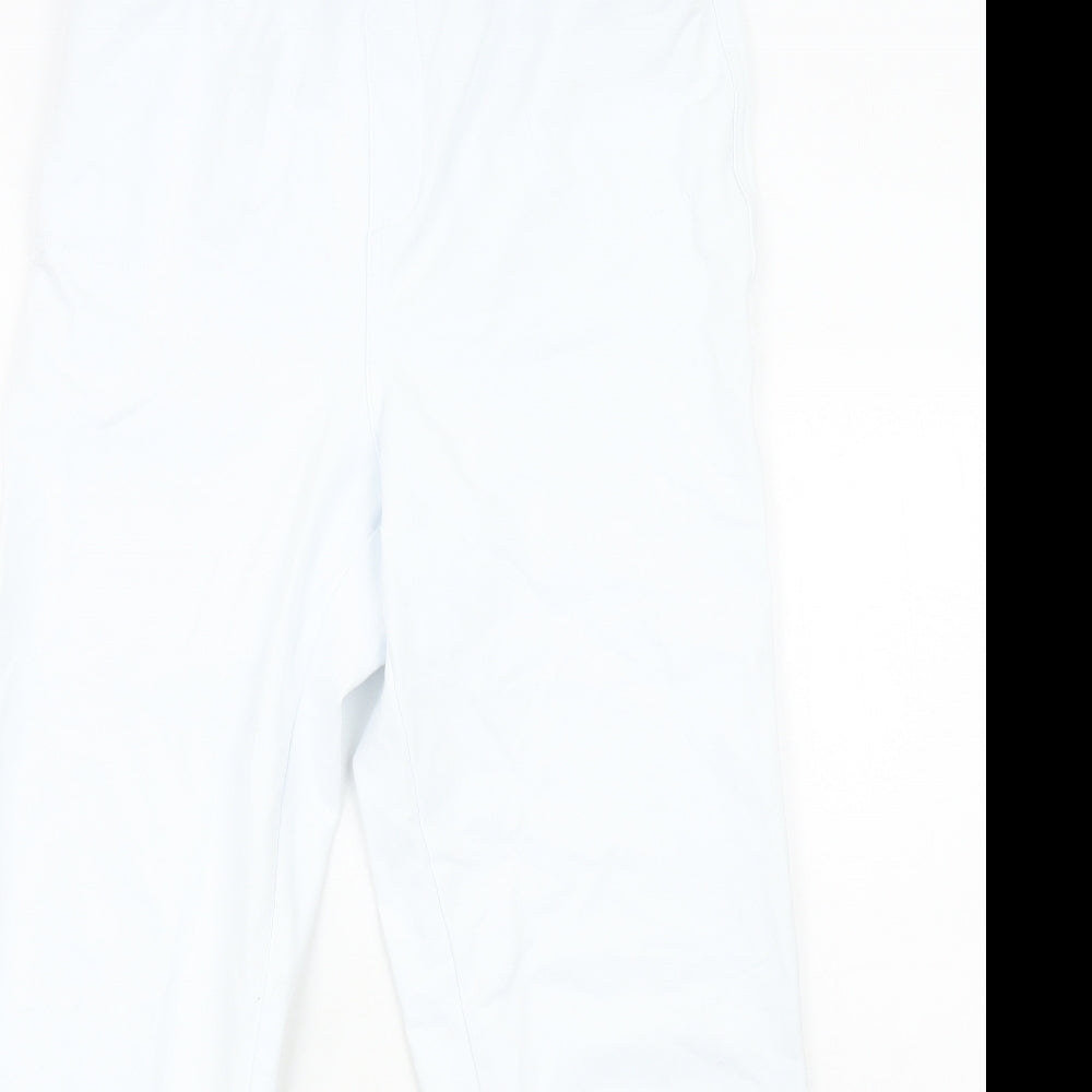 Quacker Factory Womens Blue Cotton Trousers Size M Regular