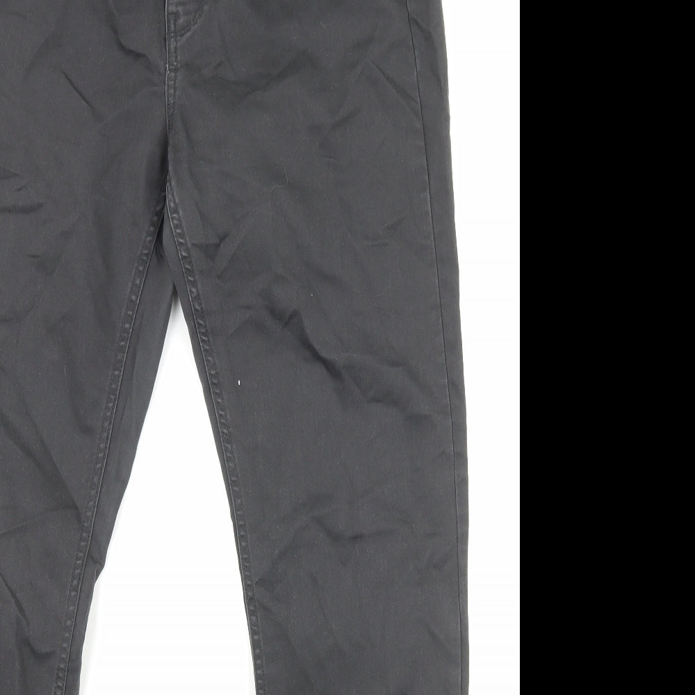 Patagonia Womens Black Cotton Skinny Jeans Size 12 Regular Zip