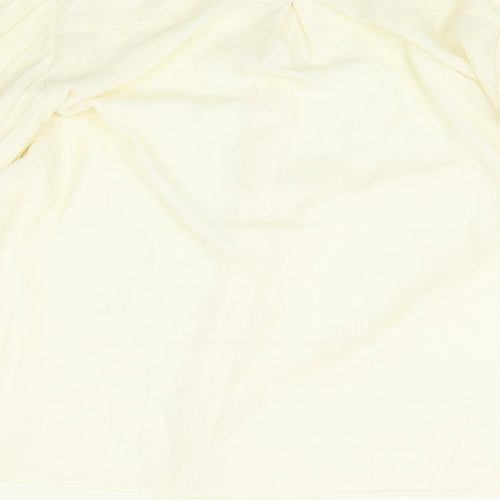 Marks and Spencer Womens Yellow Polyester Basic Button-Up Size 16 Collared