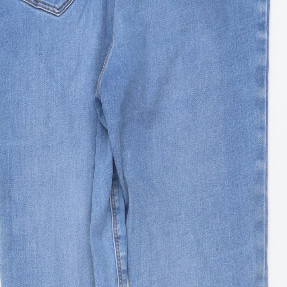 /Denim Womens Blue Cotton Jegging Jeans Size 18 L27 in Regular Button
