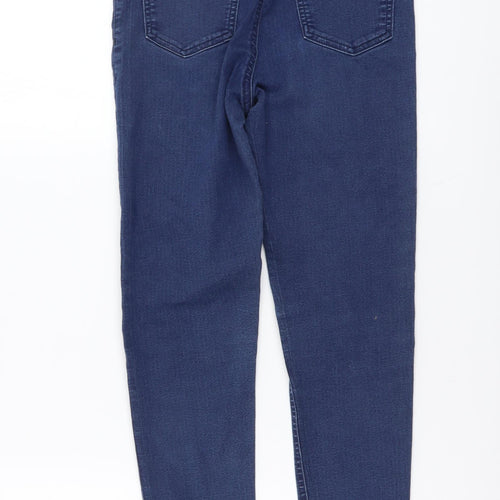 Marks and Spencer Womens Blue Cotton Jegging Jeans Size 8 L27 in Regular