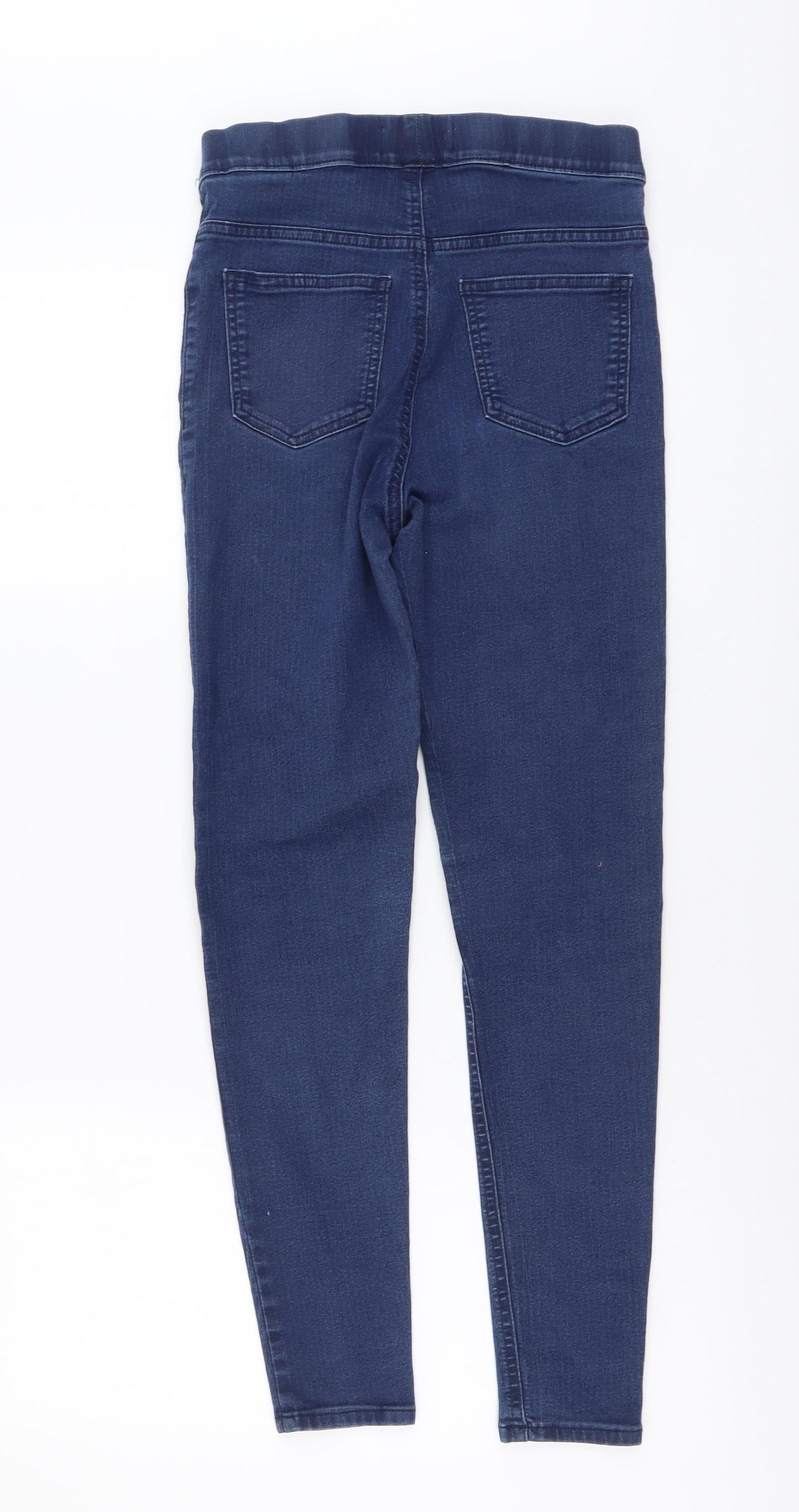 Marks and Spencer Womens Blue Cotton Jegging Jeans Size 8 L27 in Regular
