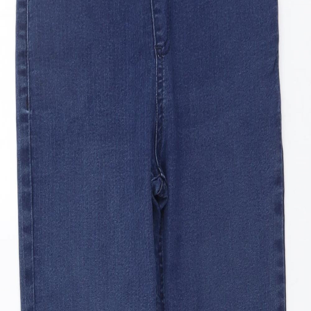 Marks and Spencer Womens Blue Cotton Jegging Jeans Size 8 L27 in Regular