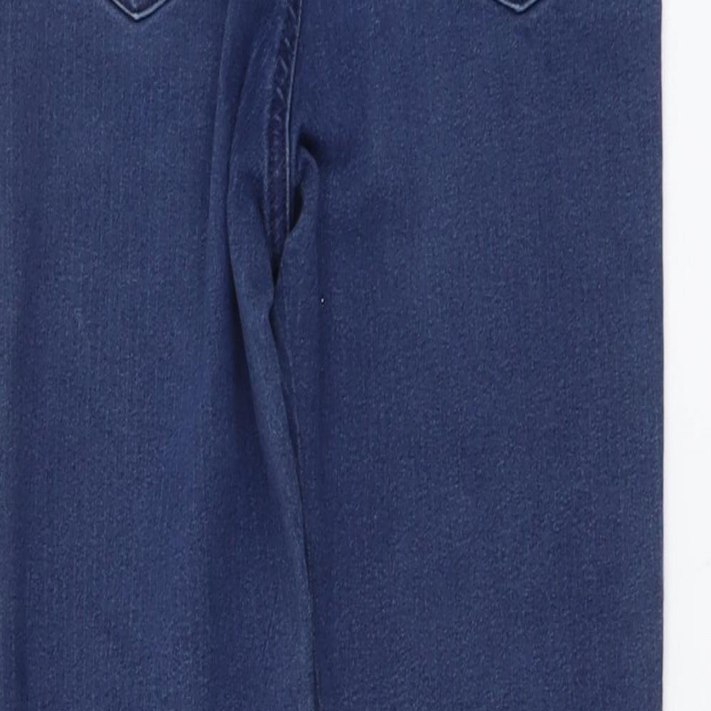 Marks and Spencer Womens Blue Cotton Jegging Jeans Size 8 L27 in Regular