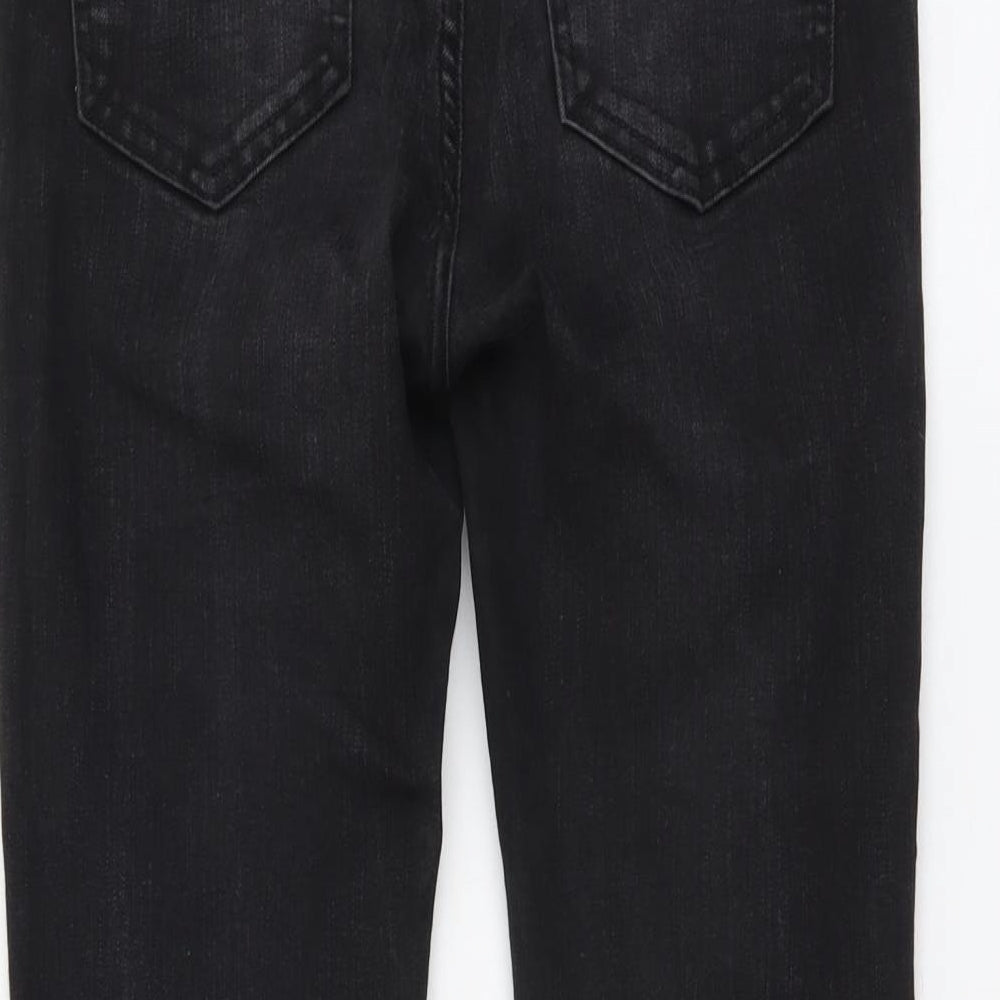 Pull&Bear Womens Black Cotton Skinny Jeans Size S L27 in Regular Button
