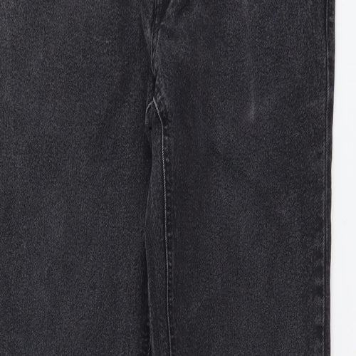 Easy Mens Blue Cotton Straight Jeans Size 30 in L32 in Regular Button