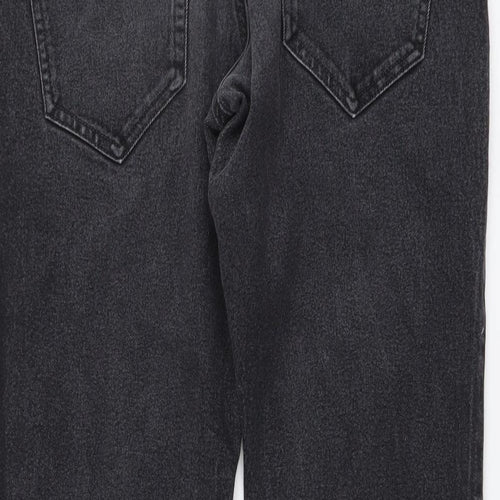 Easy Mens Blue Cotton Straight Jeans Size 30 in L32 in Regular Button
